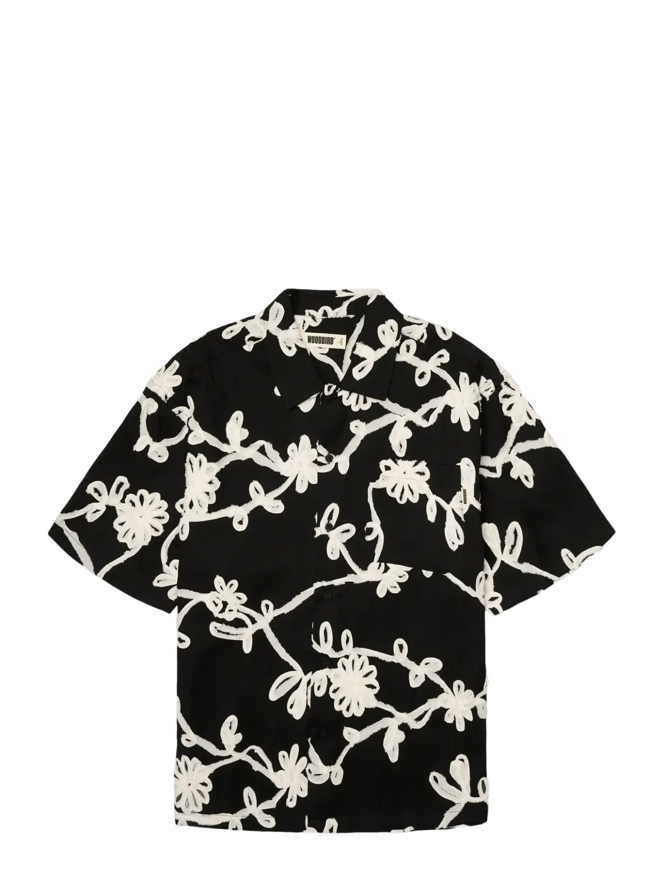 WOODBIRD Wbwang Bind Shirt Schwarz - XXL - Herren