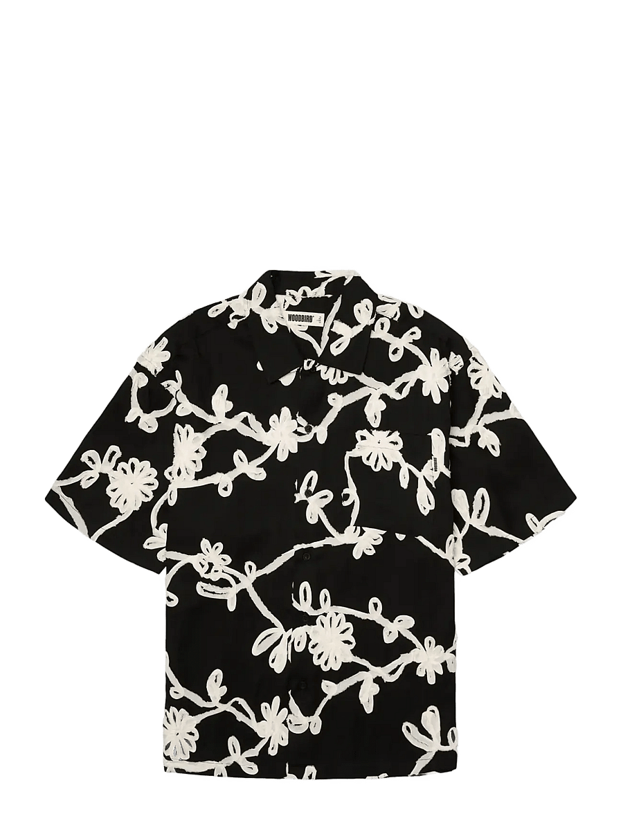Woodbird - WBWang Bind Shirt - overhemden met patroon - black - 1