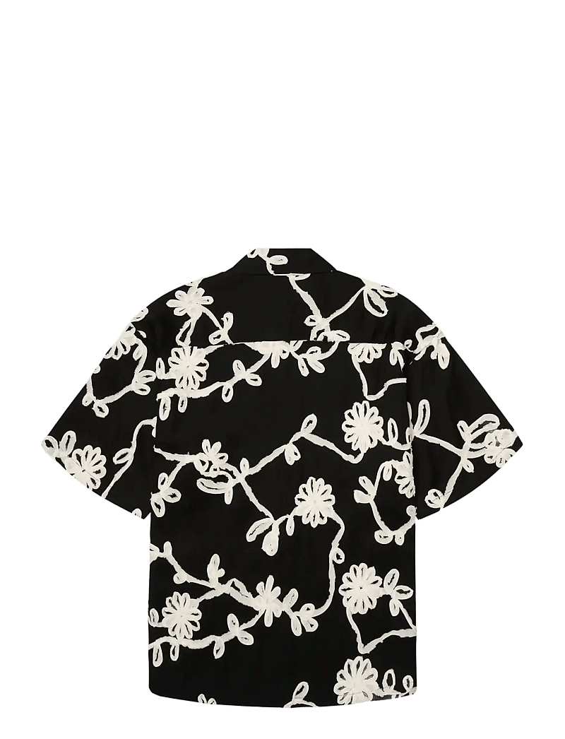 Woodbird - WBWang Bind Shirt - mønstrede skjorter - black - 2