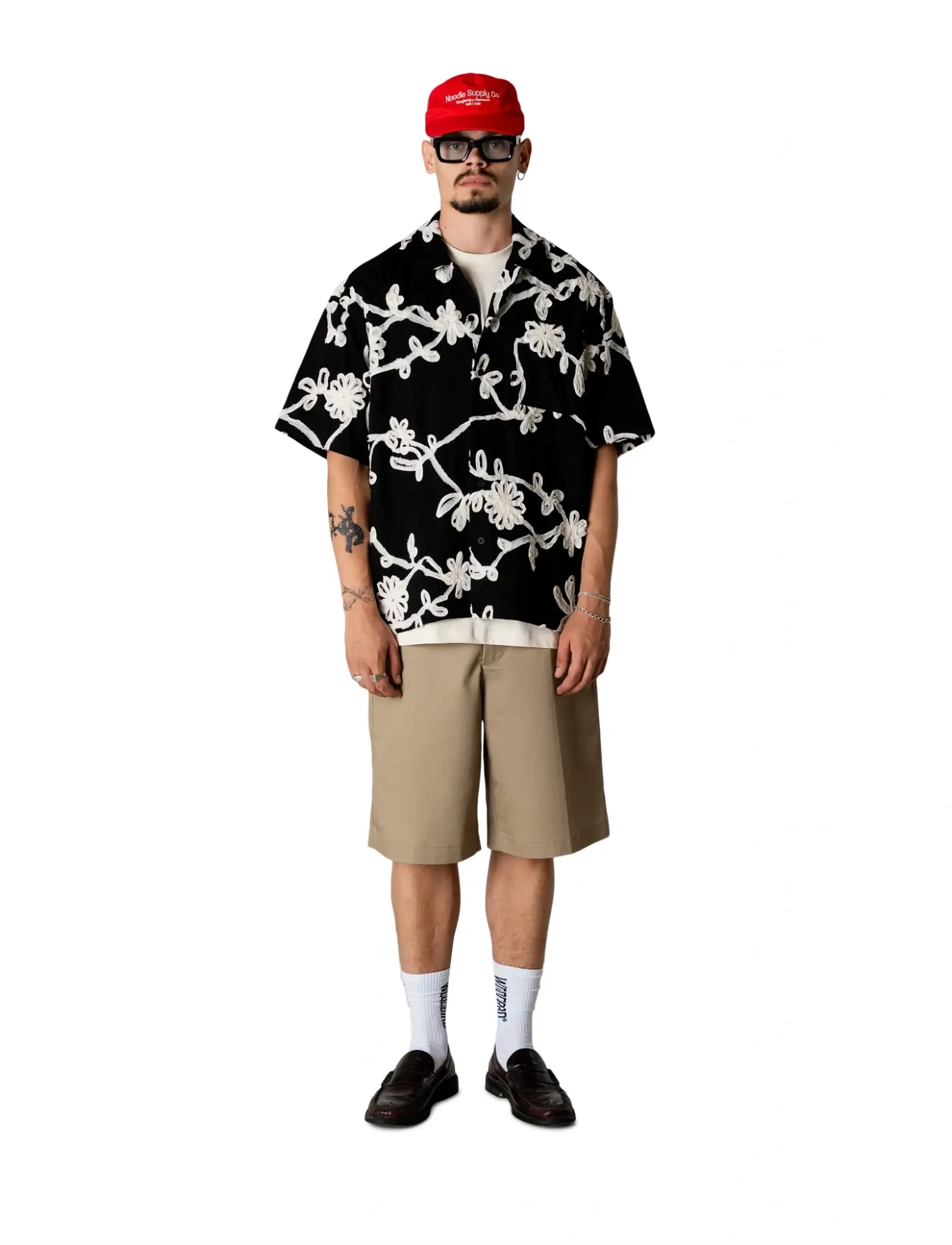 Woodbird WBWang Bind Shirt - Pattern shirts - BLACK / black
