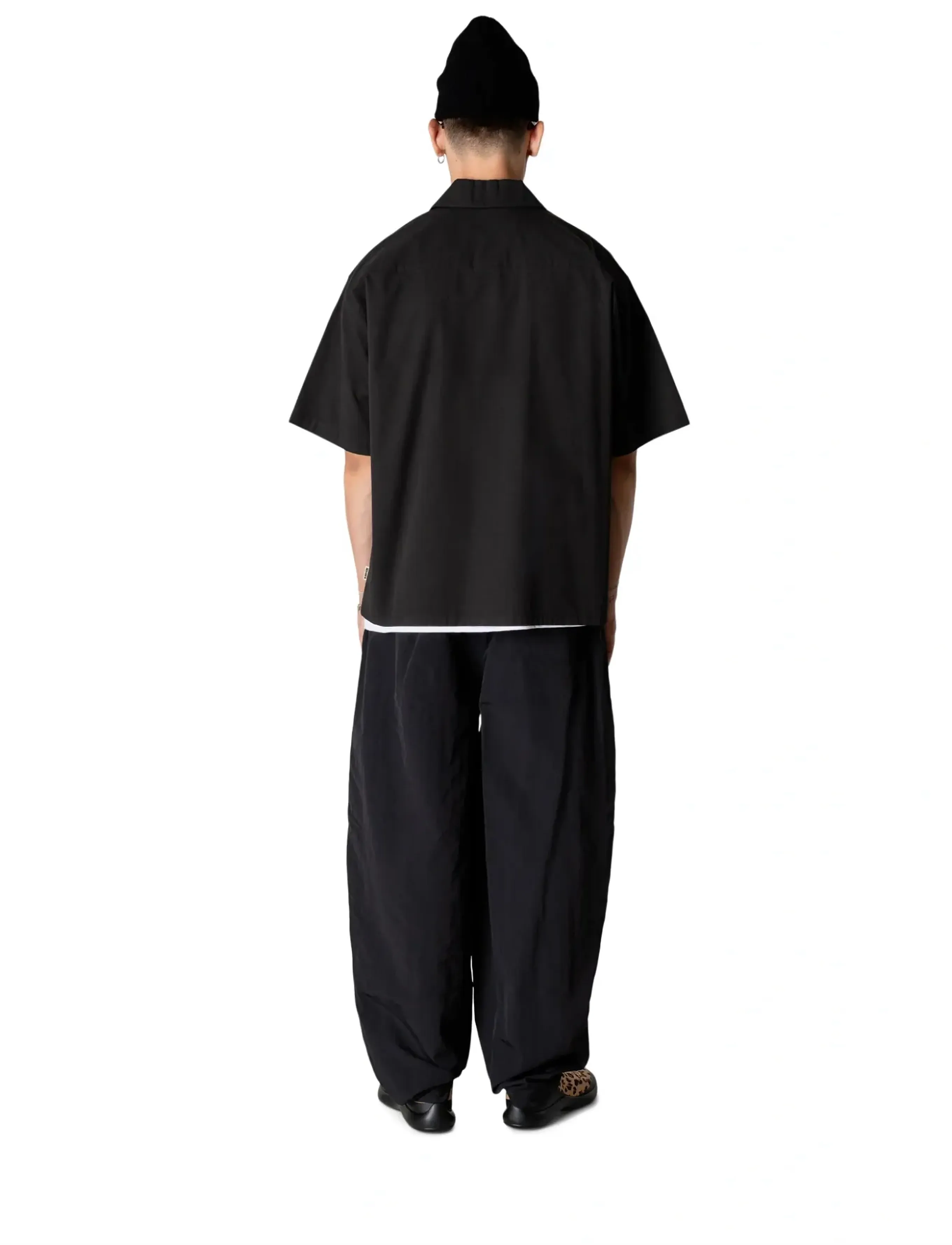 Woodbird - WBWang Carp Shirt - short-sleeved shirts - black - 4