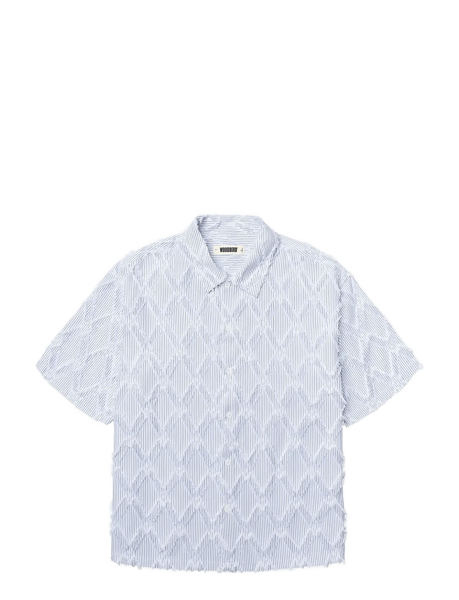 Woodbird - WBWang Fil Coupe Shirt - gestreifte hemden - blue stripe - 1