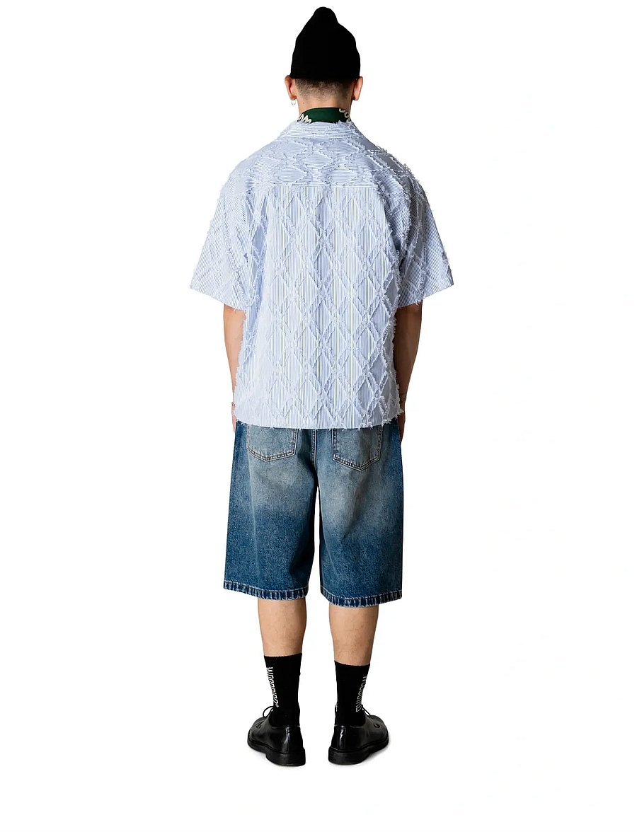 Woodbird - WBWang Fil Coupe Shirt - gestreifte hemden - blue stripe - 4