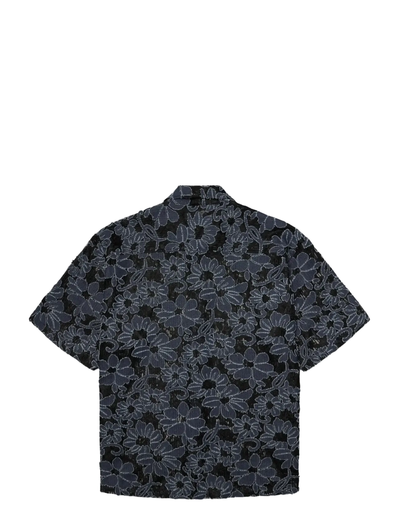 Woodbird - WBWang Denim Lace Shirt - mønstrede skjorter - blue-black - 2