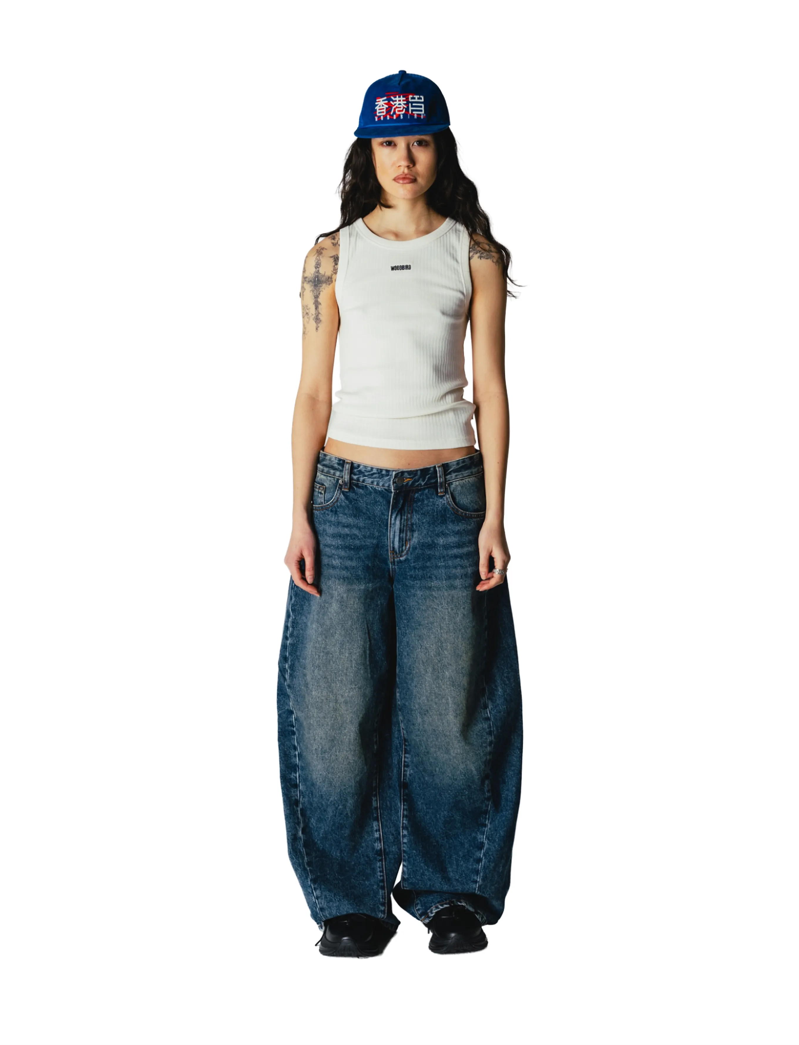 Woodbird WBVega twisted Jeans - Jeans - BLUE VINTAGE / blue