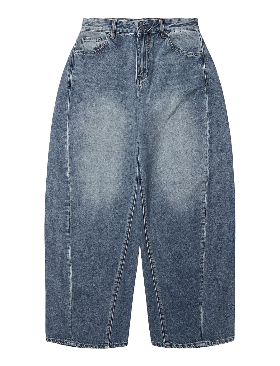 Woodbird - WBVega Light B Jeans - barrel-teksad - blue vintage - 1
