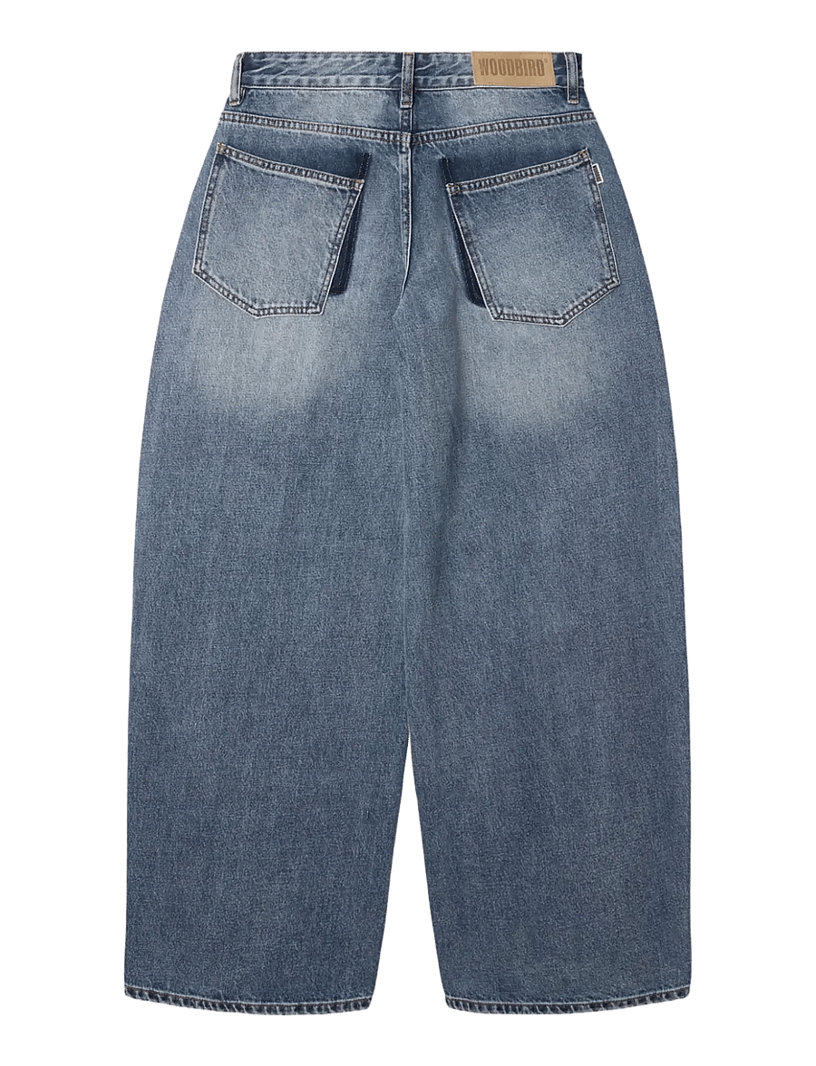 Woodbird - WBVega Light B Jeans - barrel-teksad - blue vintage - 2