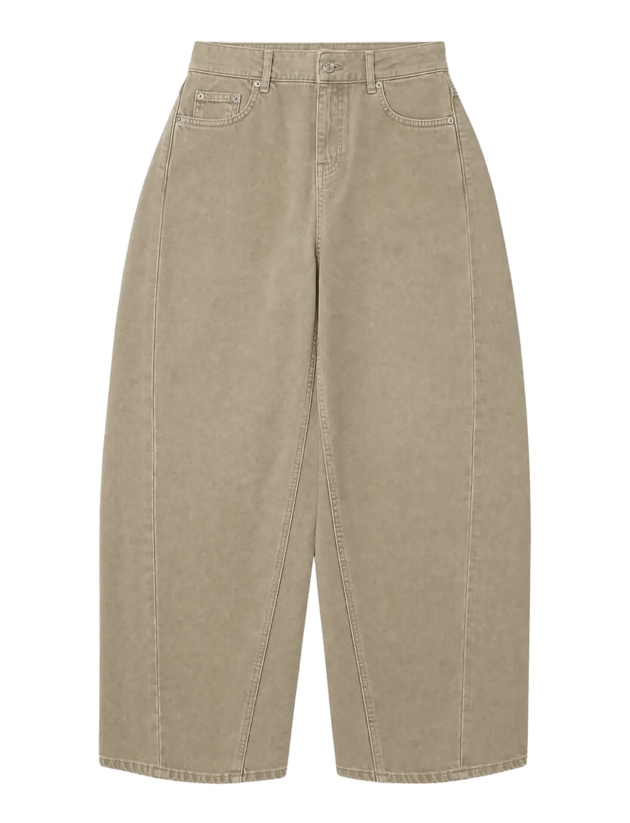 Woodbird - WBVega Base Jeans - barrel-teksad - sand - 1