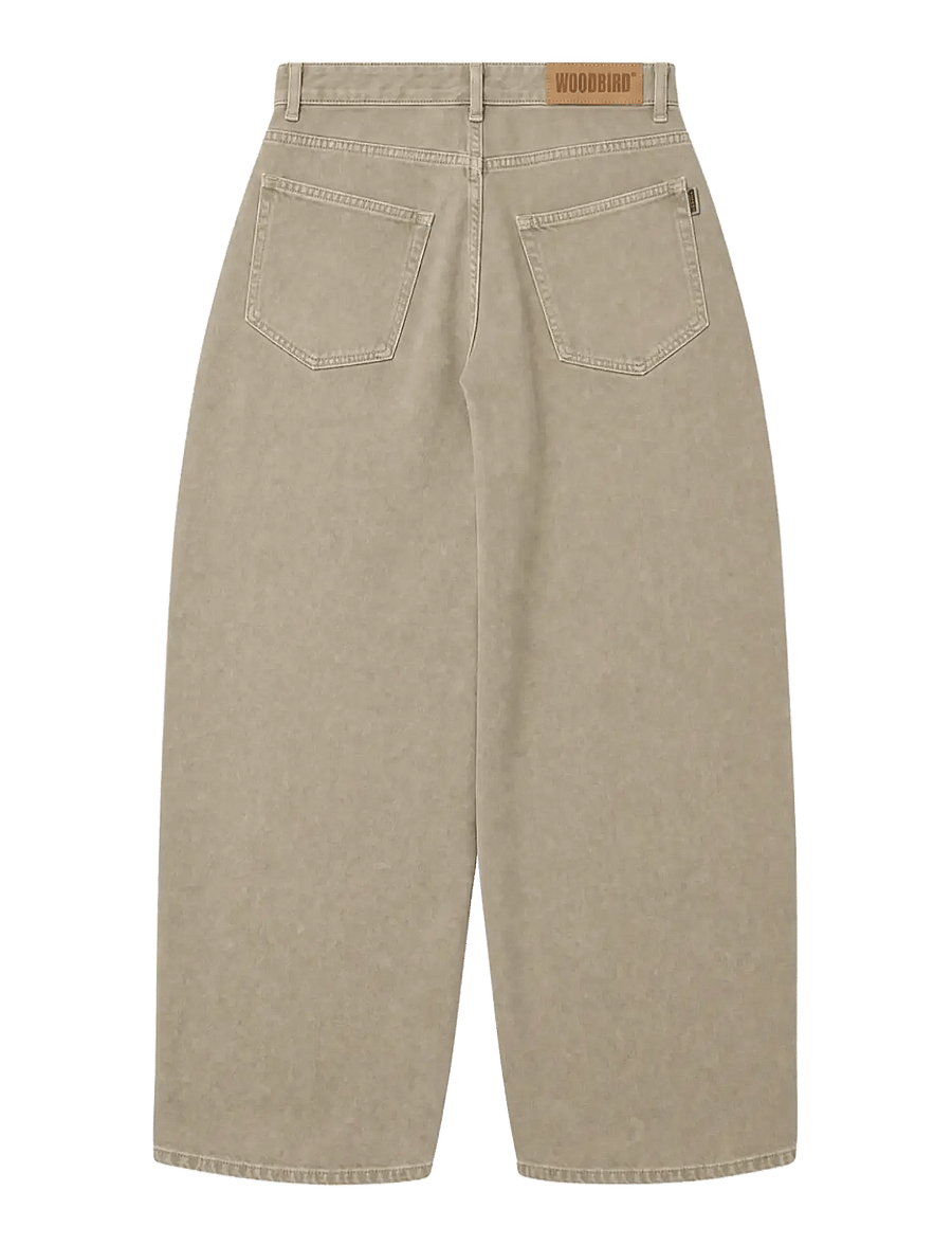 Woodbird - WBVega Base Jeans - barrel-teksad - sand - 2