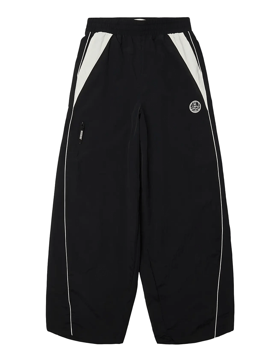 Woodbird - WBPoke Sport Pants - hosen mit weitem bein - black-off white - 1