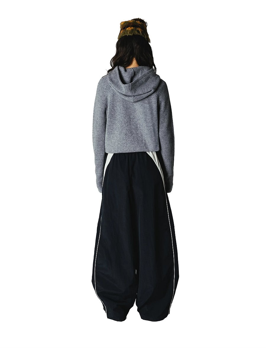 Woodbird - WBPoke Sport Pants - hosen mit weitem bein - black-off white - 4