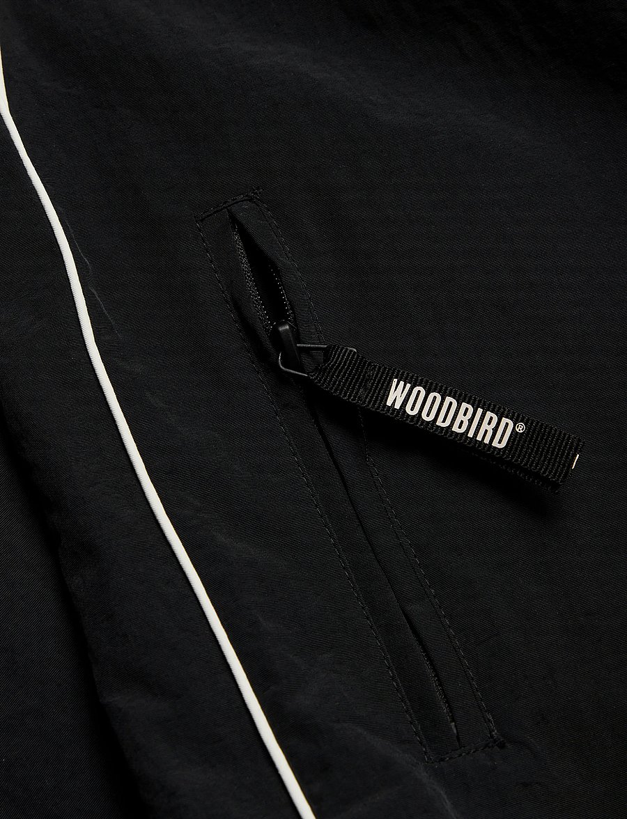 Woodbird - WBPoke Sport Pants - hosen mit weitem bein - black-off white - 5