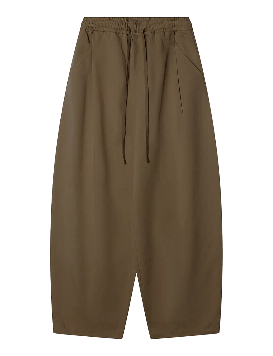 Woodbird - WBGaia Pants - barrel-bukser - brown - 1