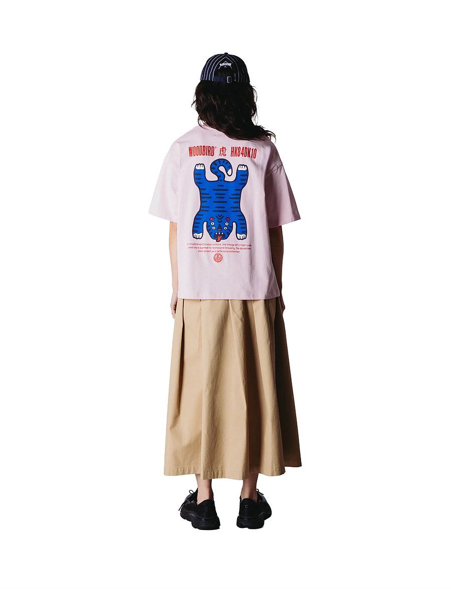 Woodbird - WBBalo Tiger Tee - t-shirts - violet - 4