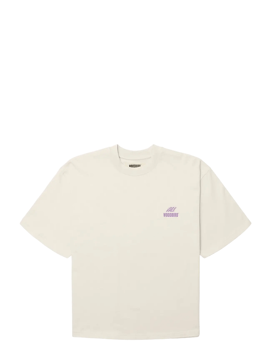 Woodbird - WBJuno Action Tee - t-shirts - off white - 1