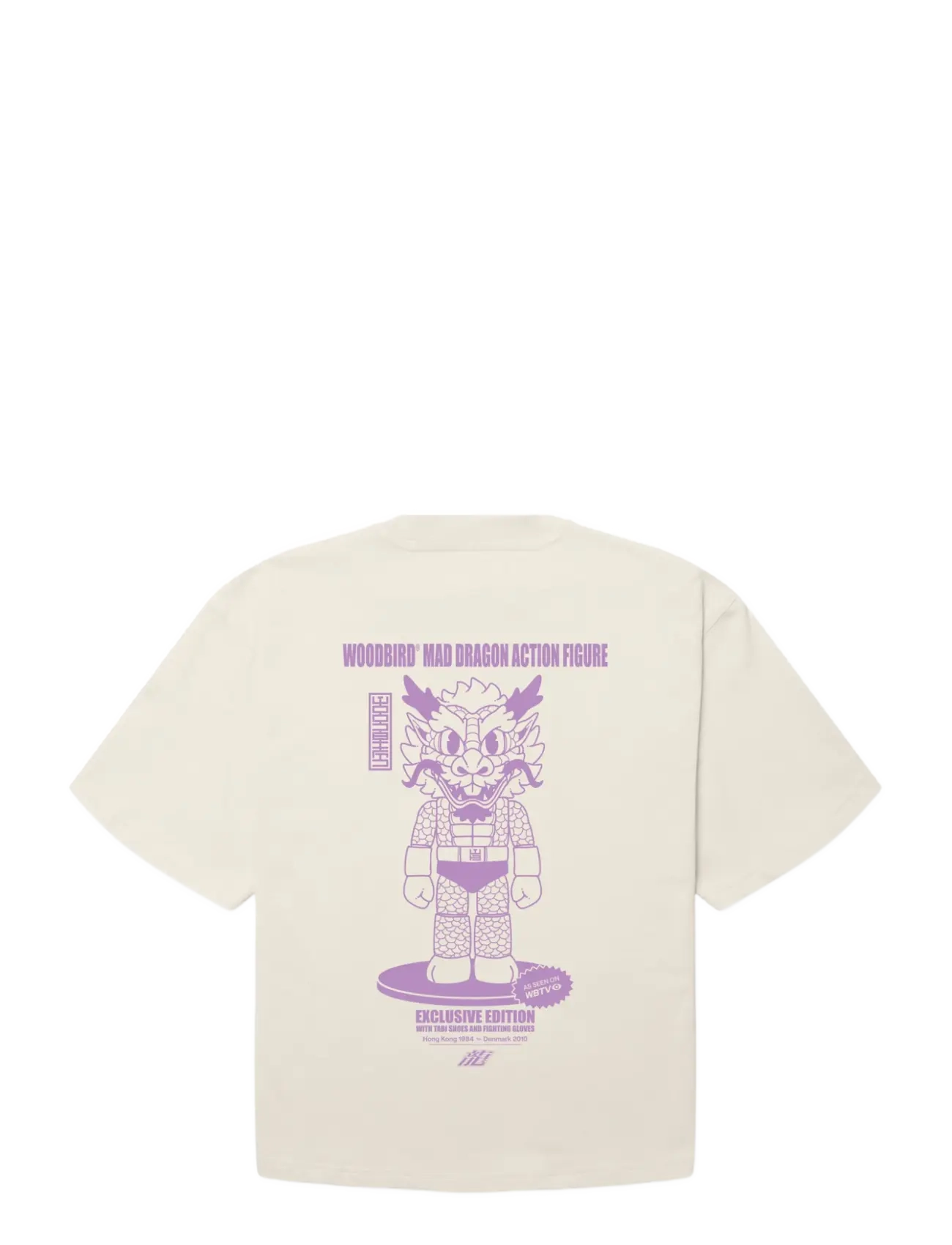 Woodbird - WBJuno Action Tee - t-shirts - off white - 2