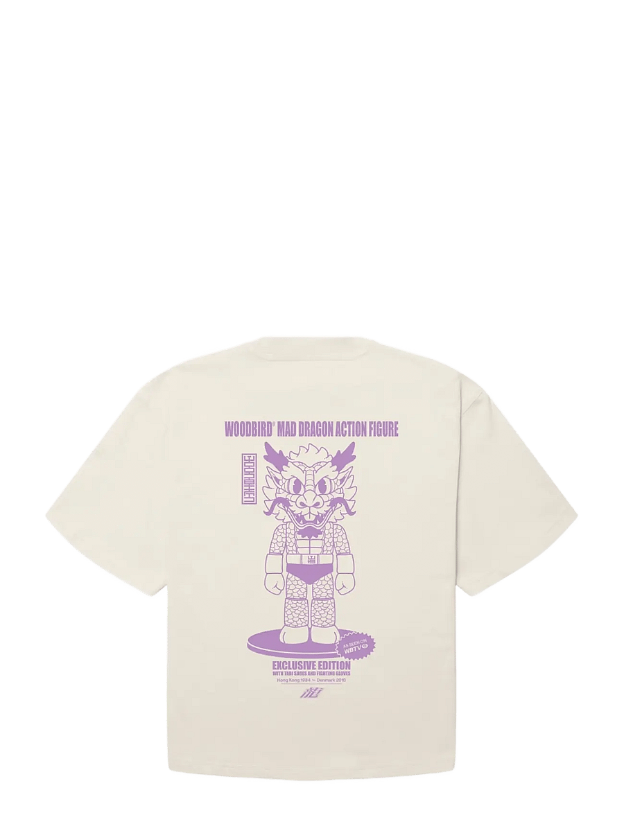 Woodbird - WBJuno Action Tee - t-shirts - off white - 2