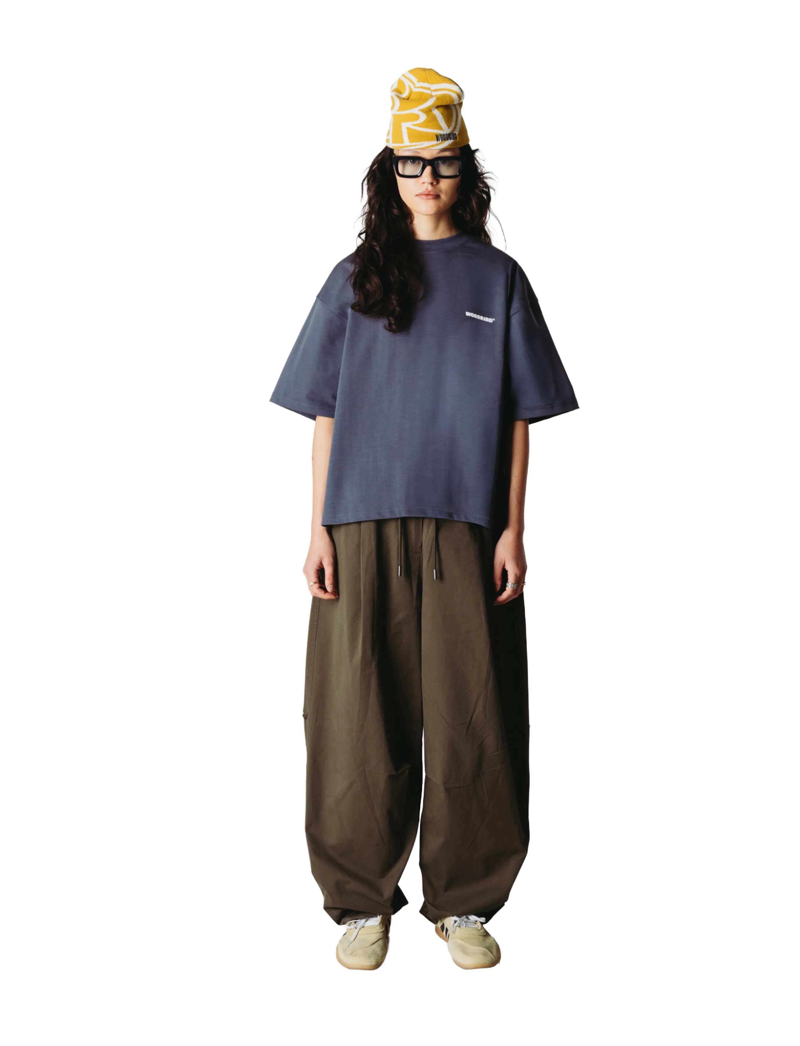 Woodbird - WBJuno Tram Tee - t-shirts - slate blue - 0