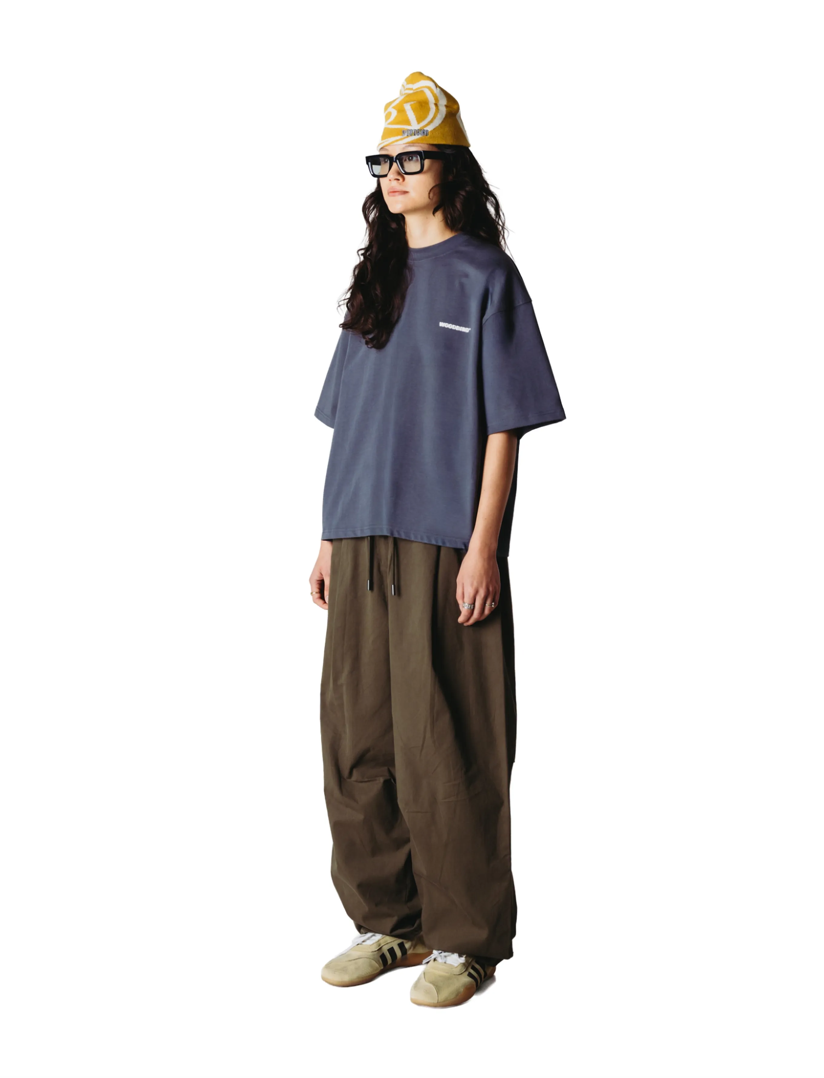Woodbird - WBJuno Tram Tee - t-shirts - slate blue - 3