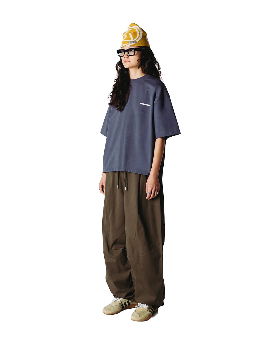 Woodbird - WBJuno Tram Tee - t-shirts - slate blue - 3