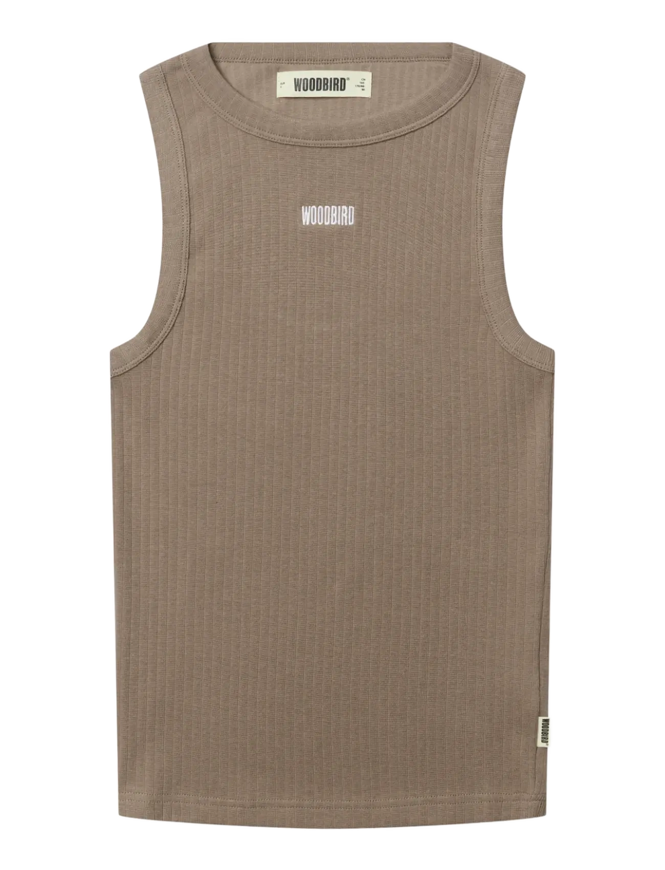 Woodbird WBDee Base Tank Top - T-särgid ja topid - DARK SAND / beige