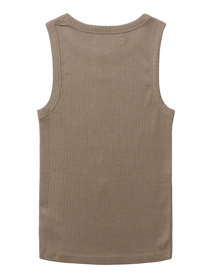 Woodbird - WBDee Base Tank Top - tanktops - dark sand - 2