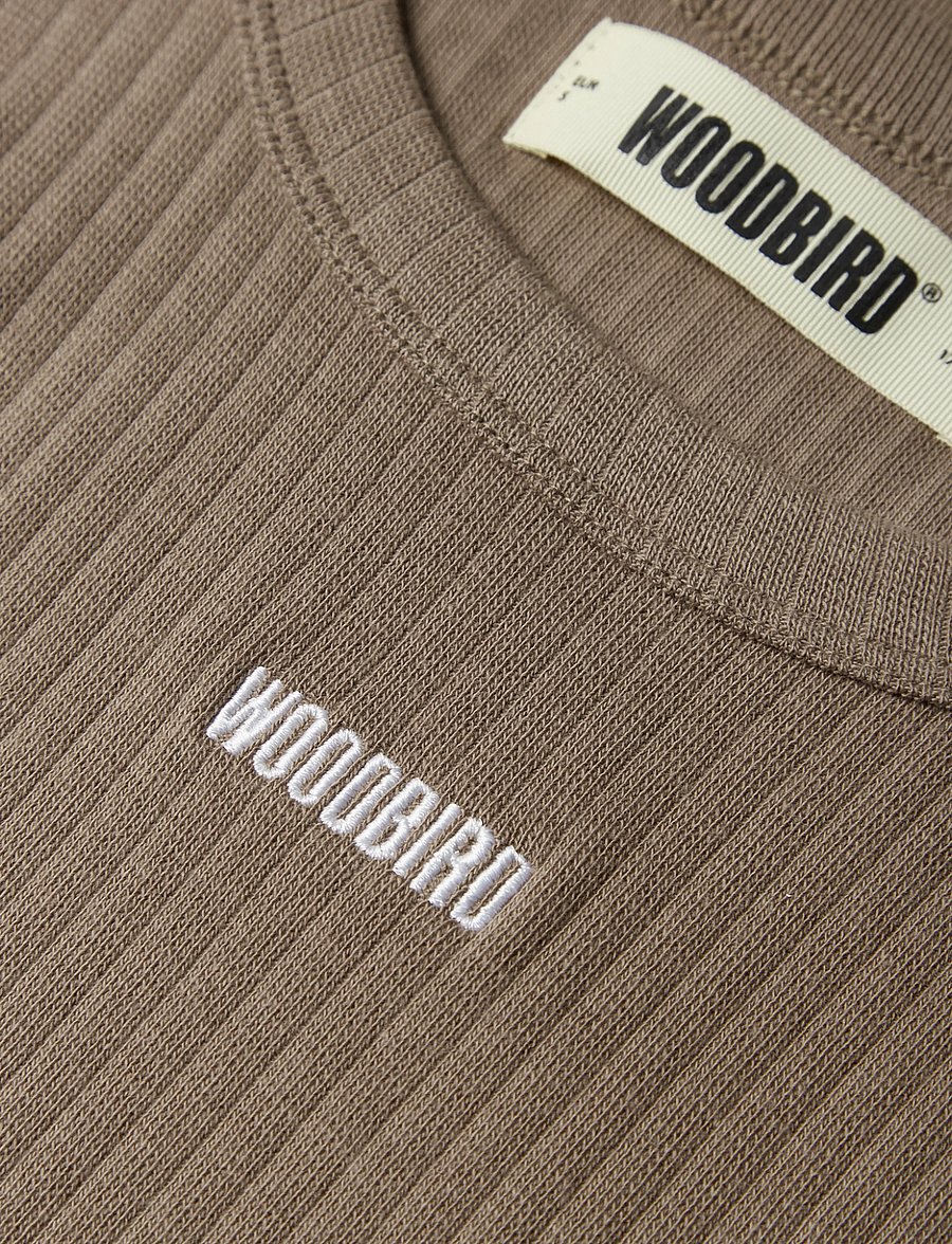 Woodbird - WBDee Base Tank Top - tanktops - dark sand - 5