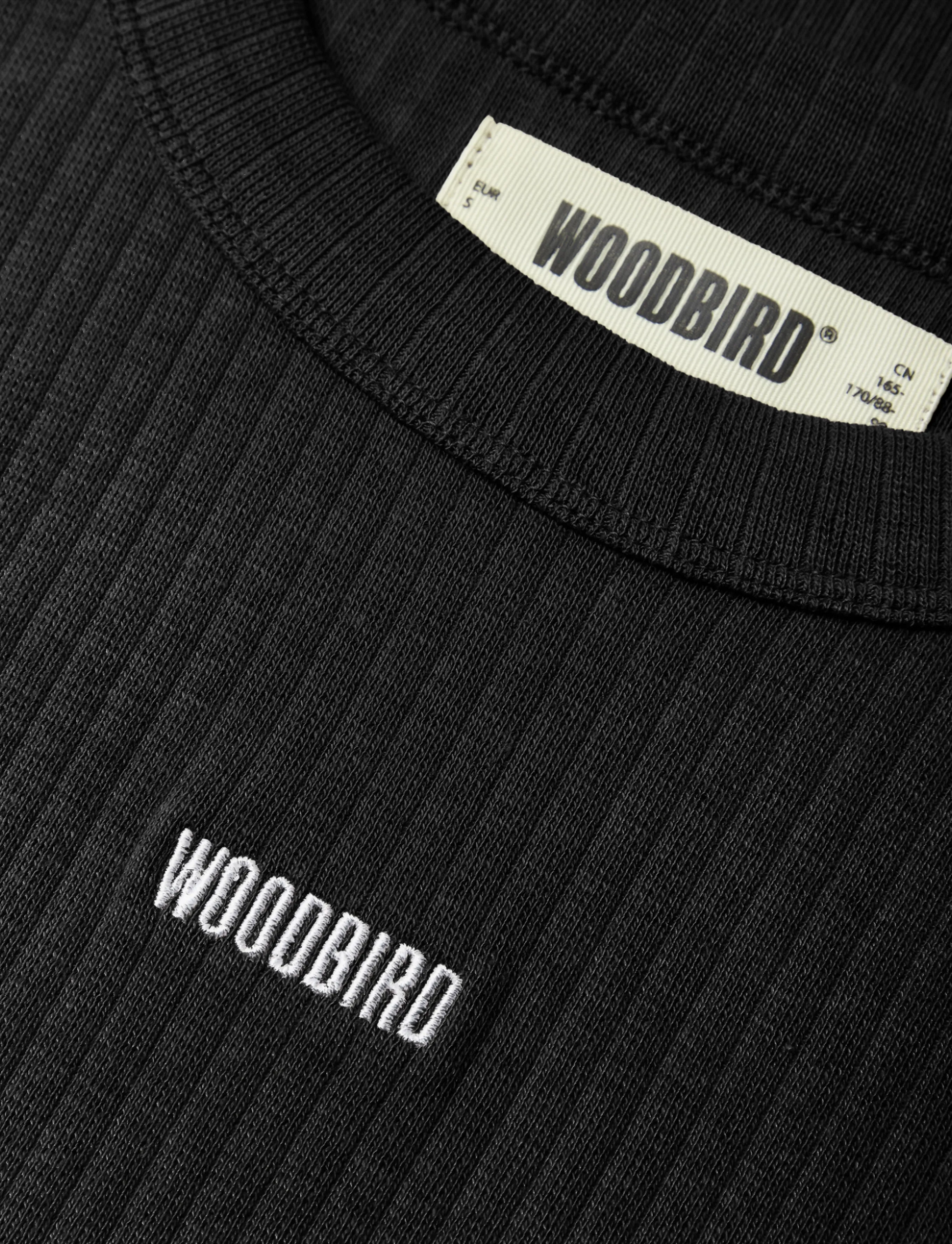 Woodbird - WBXao LS Base Tee - langärmlige tops - black - 2