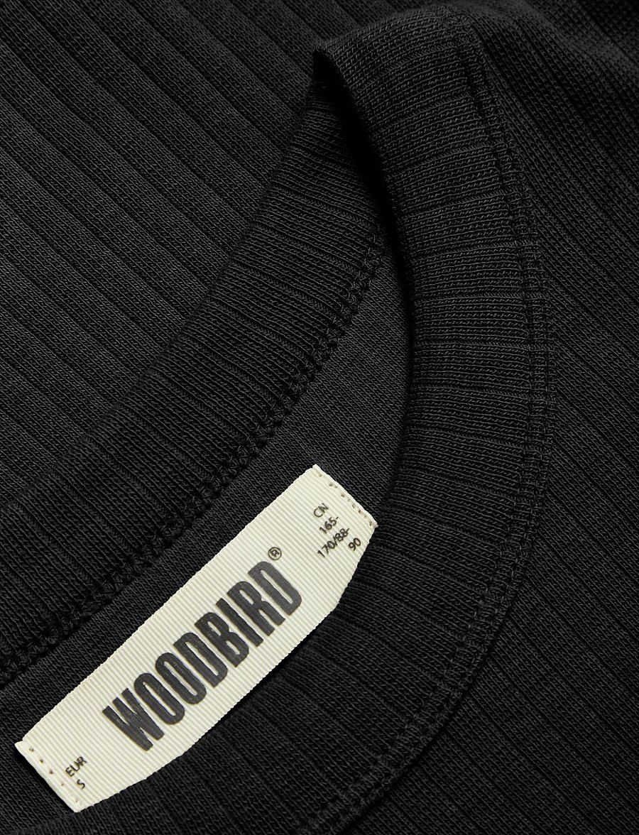 Woodbird - WBXao LS Base Tee - langärmlige tops - black - 3