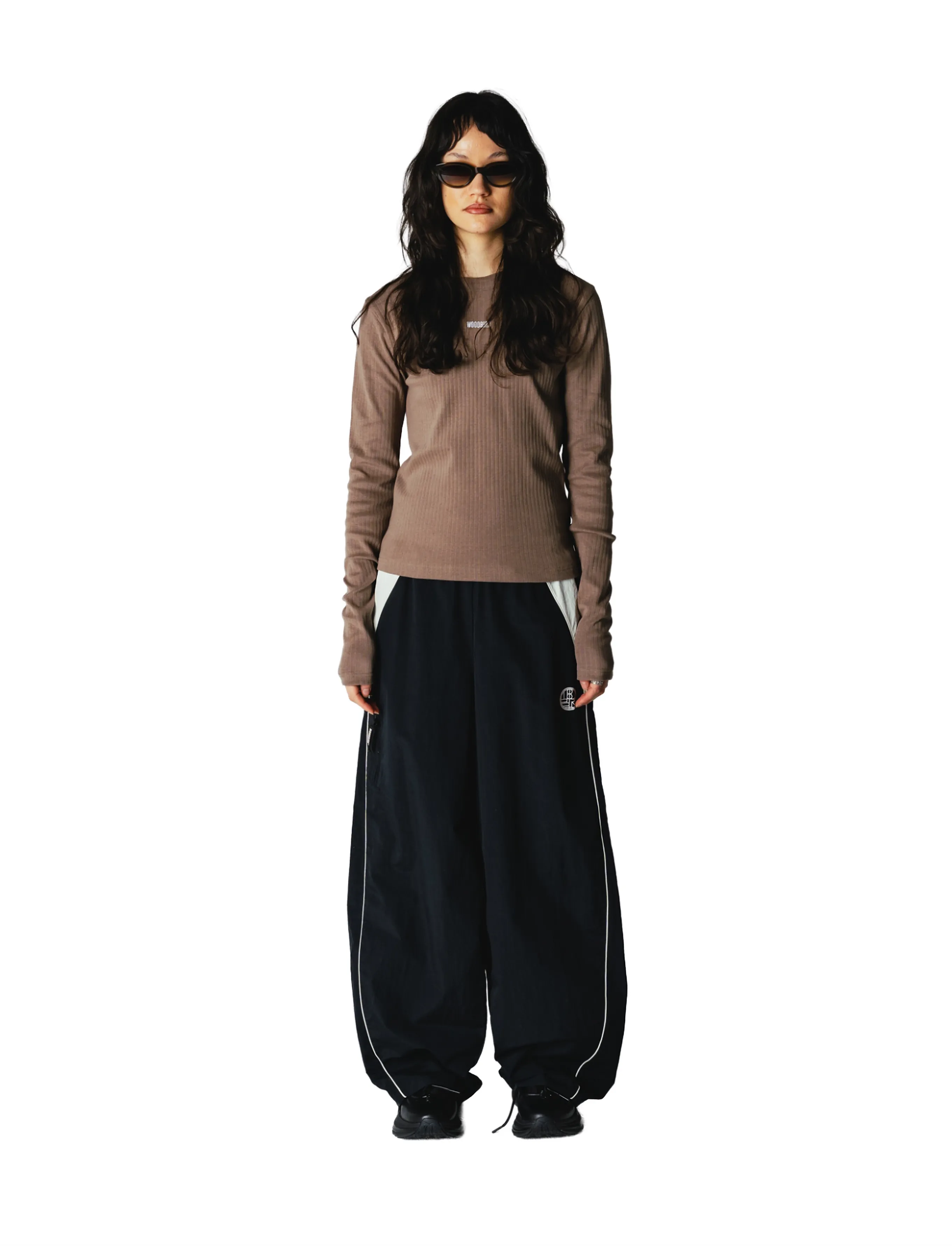 Woodbird WBXao LS Base Tee - T-shirts & Toppe - DARK SAND / beige