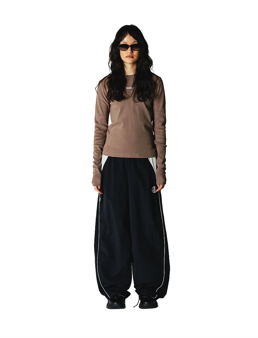 Woodbird - WBXao LS Base Tee - langærmede toppe - dark sand - 0