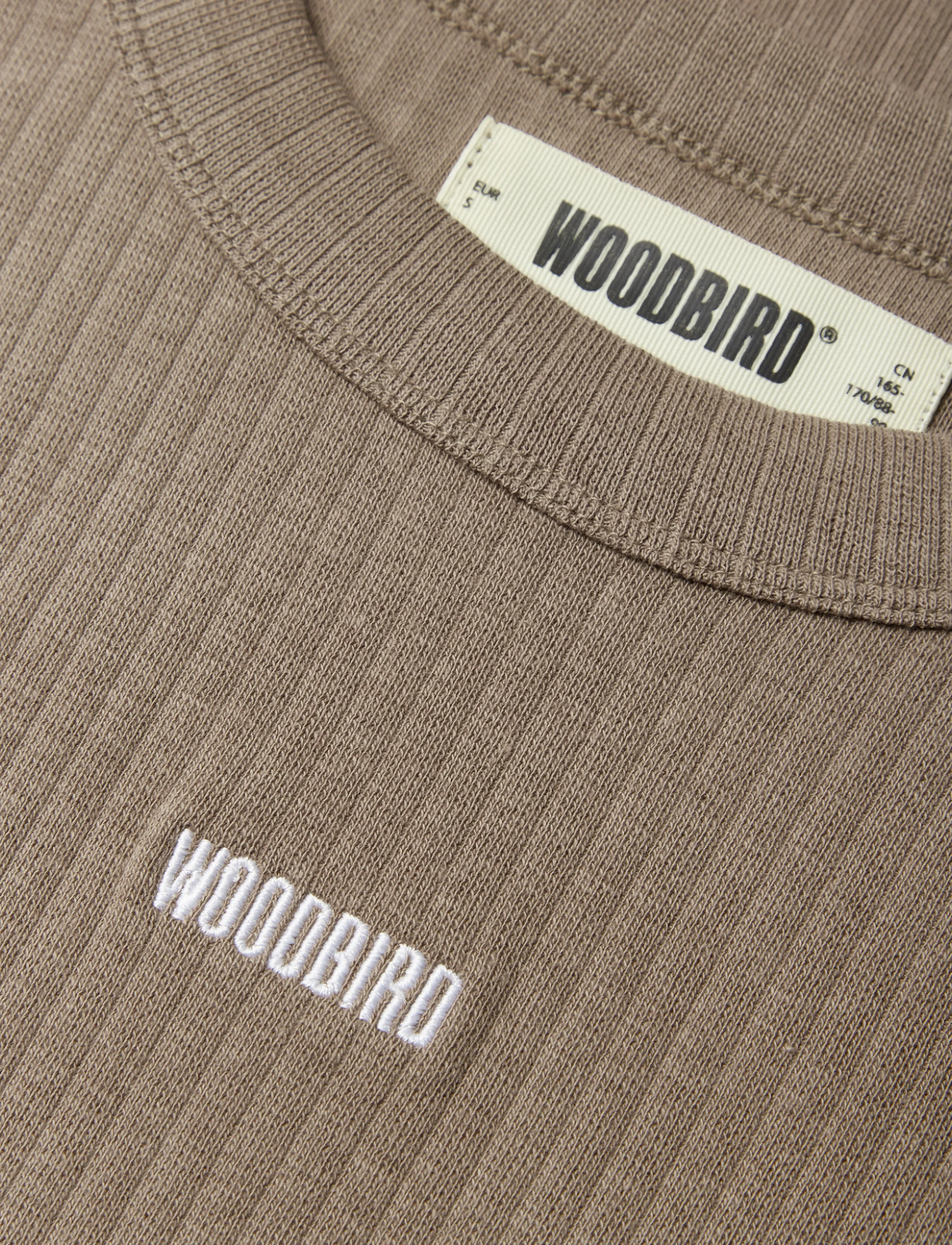 Woodbird - WBXao LS Base Tee - langærmede toppe - dark sand - 5