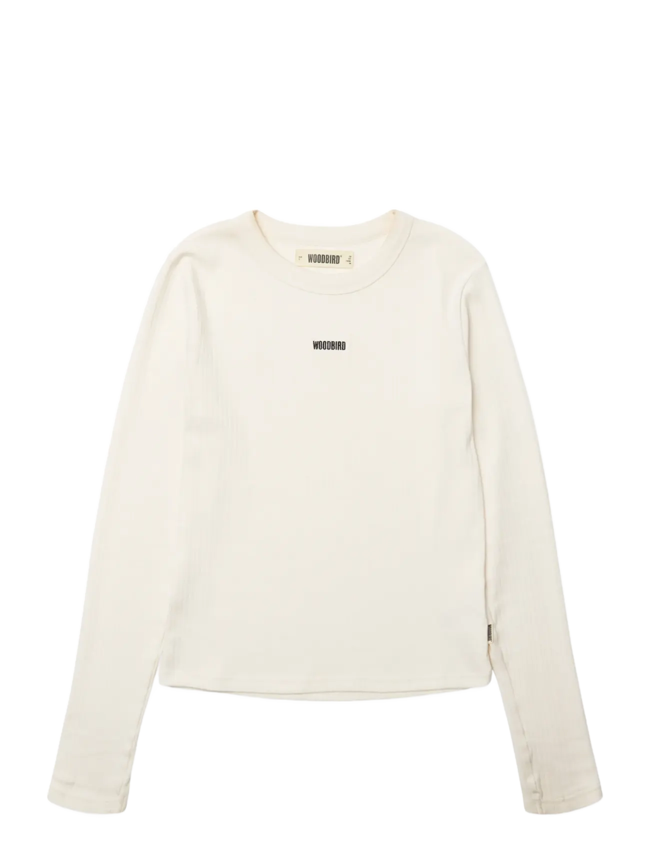 Woodbird WBXao LS Base Tee - T-särgid ja topid - OFF WHITE / cream