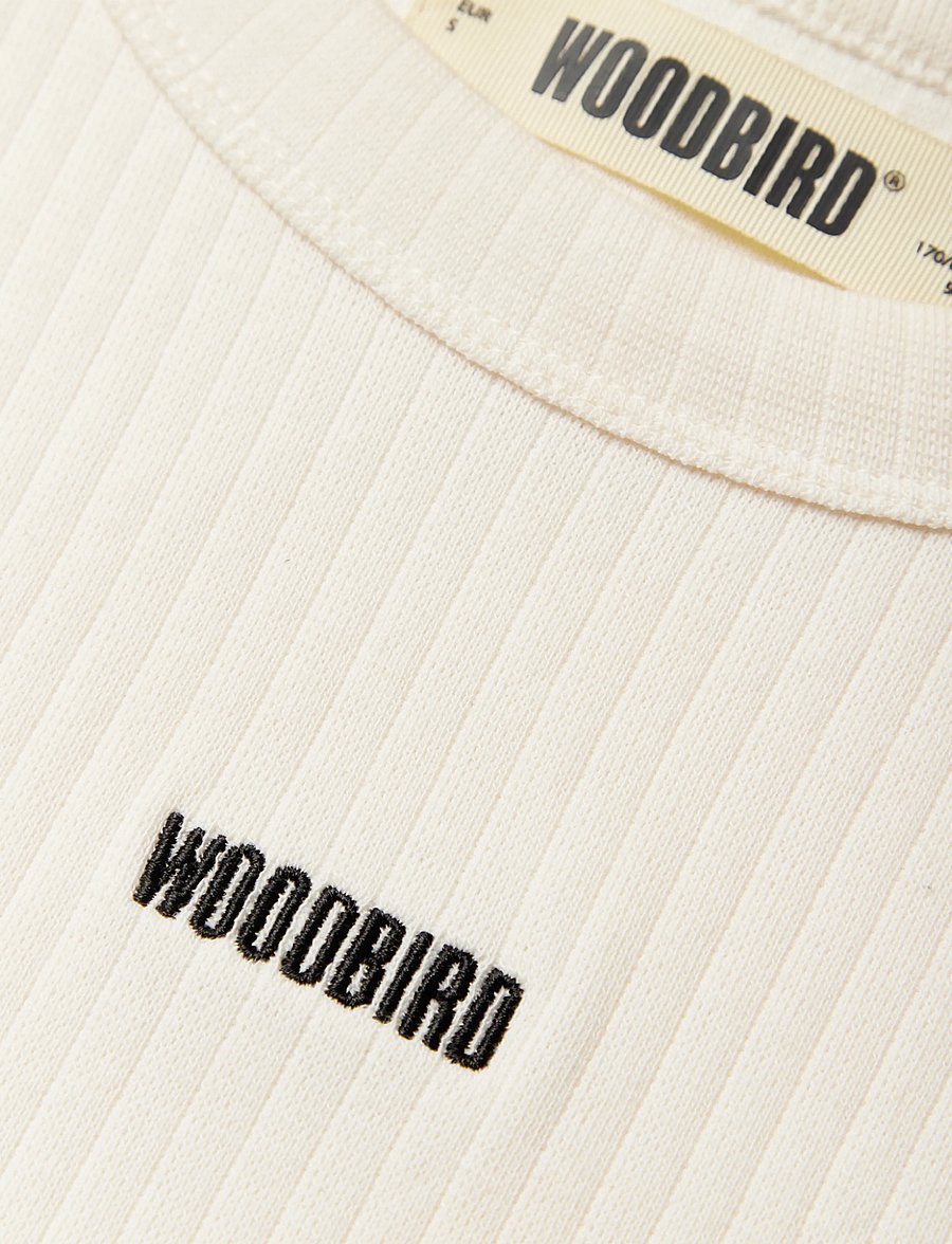 Woodbird - WBXao LS Base Tee - långärmade toppar - off white - 5