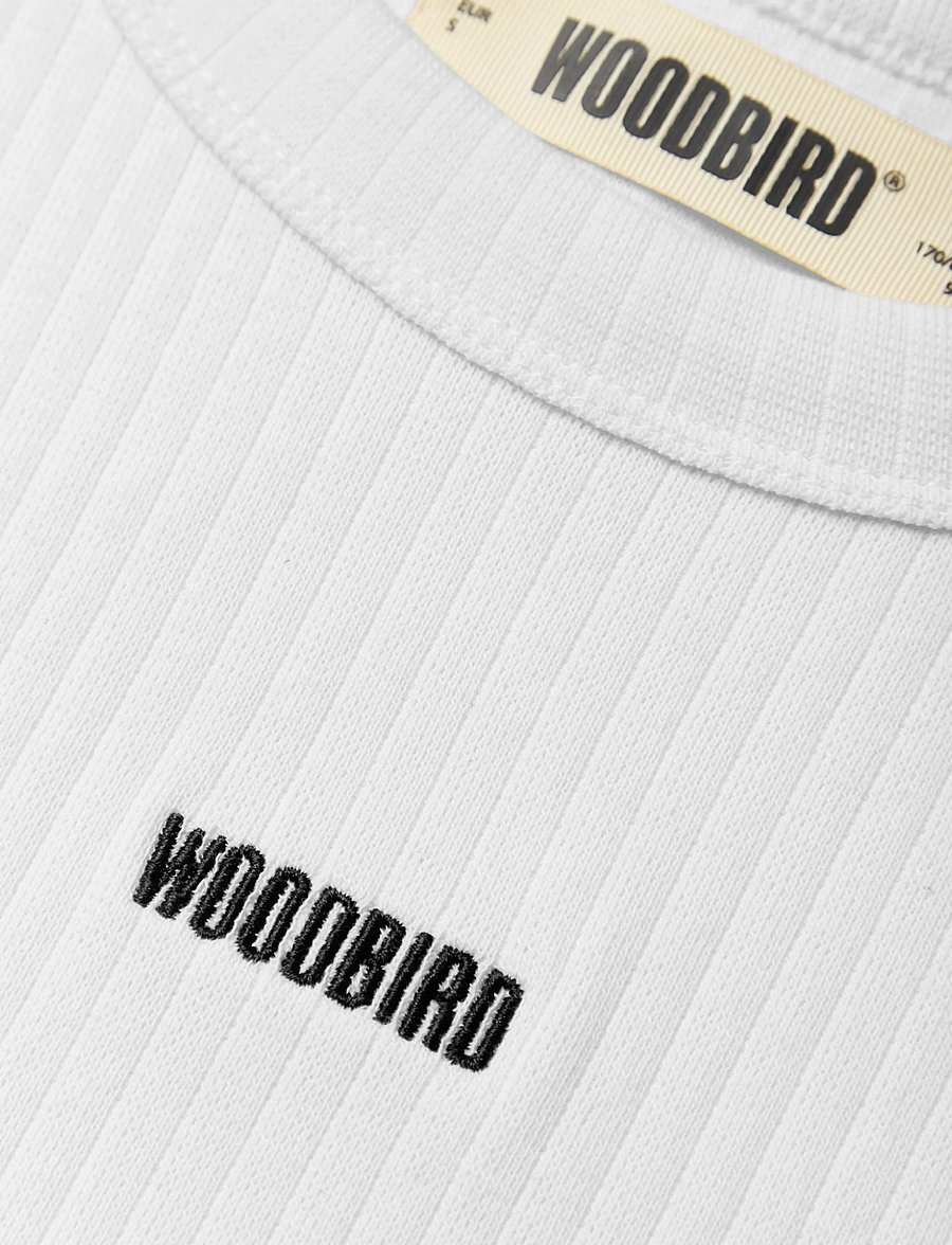 Woodbird - WBXao LS Base Tee - långärmade toppar - white - 2