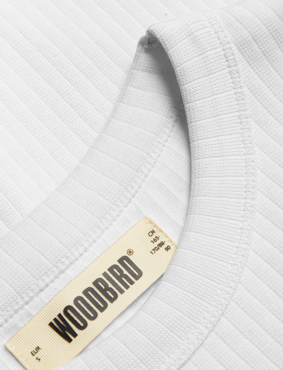 Woodbird - WBXao LS Base Tee - långärmade toppar - white - 3