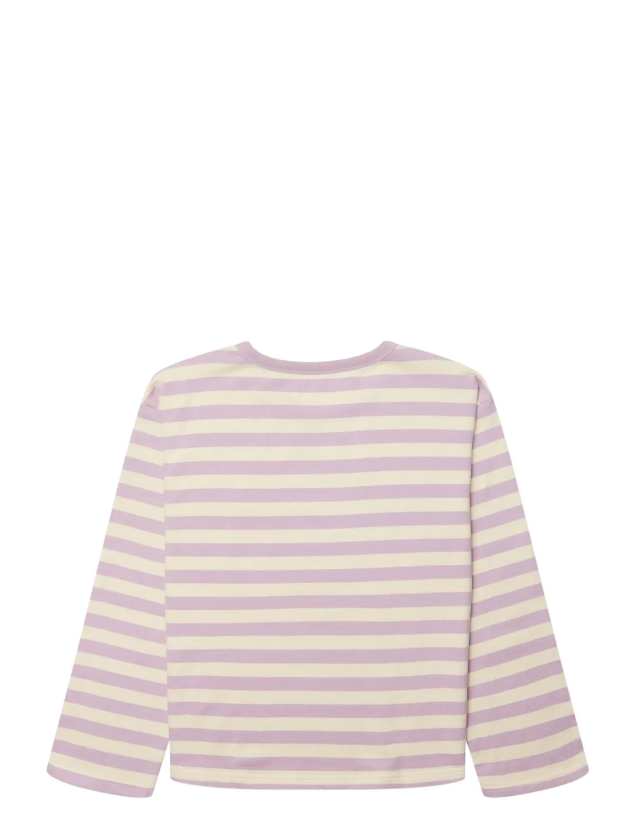 Woodbird - WBJoul Wide Sleeve Stripe Tee - långärmade toppar - white-pink - 2