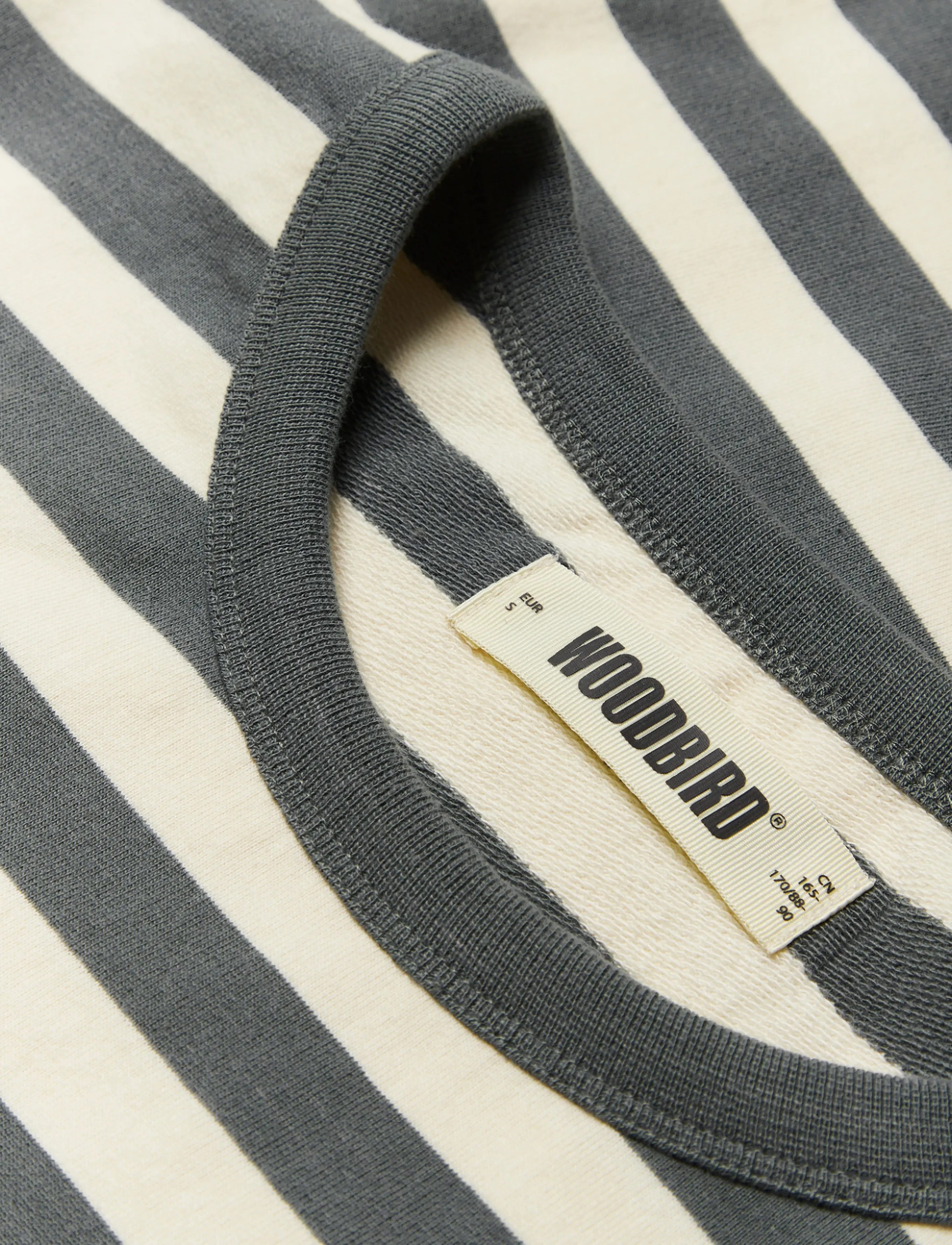 Woodbird - WBJoul Wide Sleeve Stripe Tee - langærmede toppe - white-slate blue - 5