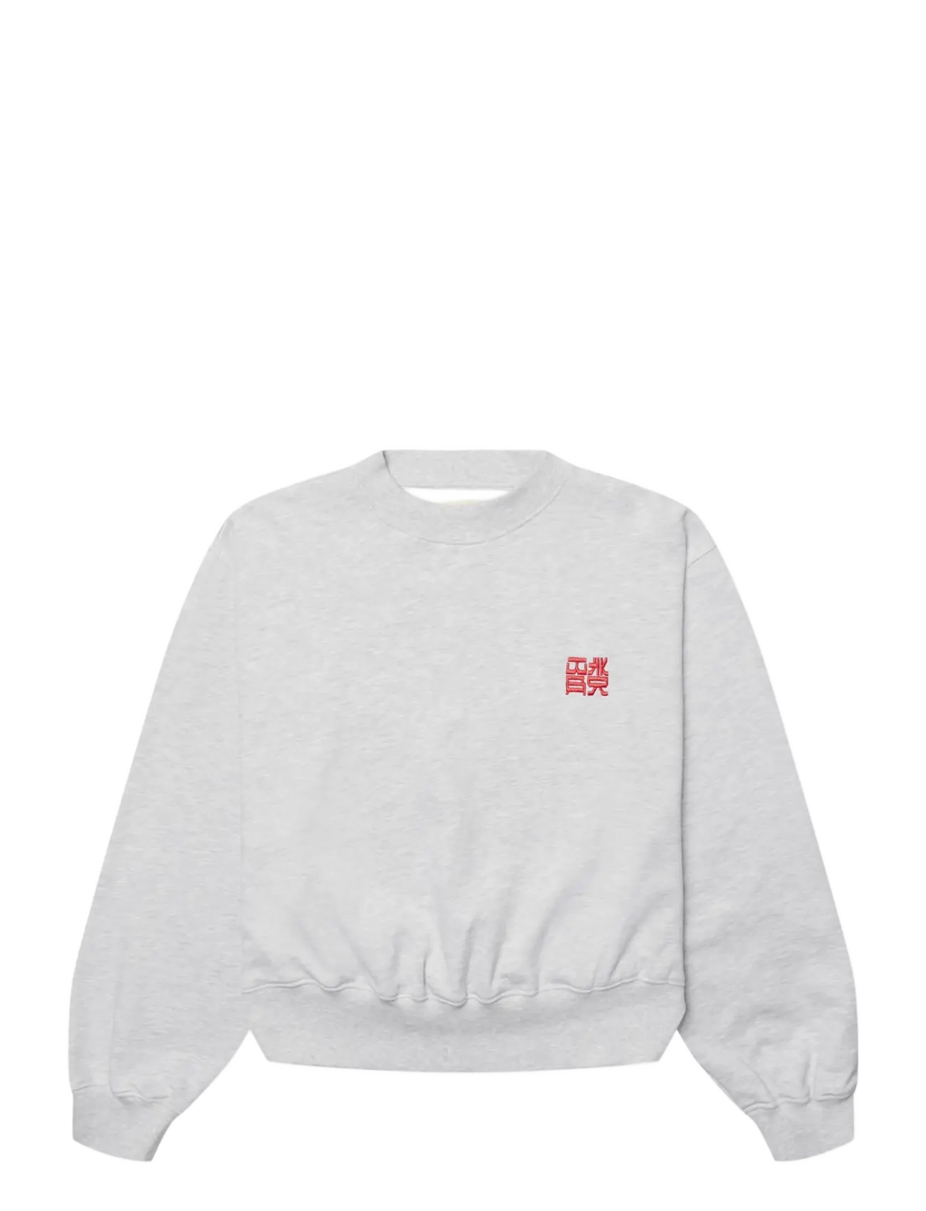 Woodbird WBFranka HK Crew - Sweatshirts - GREY MELANGE / grey