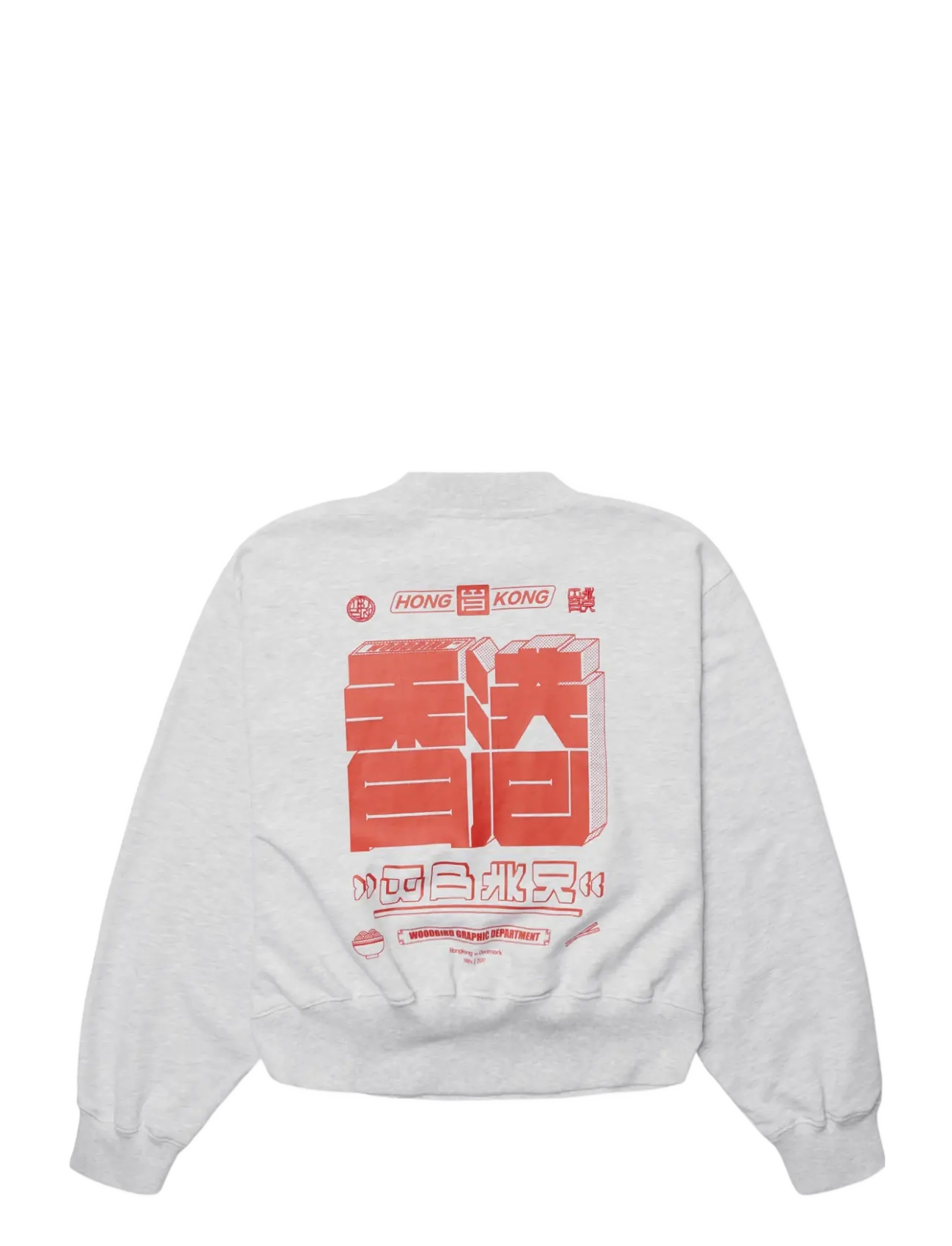 Woodbird - WBFranka HK Crew - sweatshirts - grey melange - 2