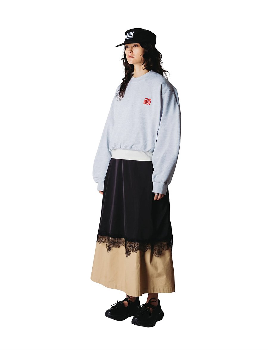Woodbird - WBFranka HK Crew - sweatshirts - grey melange - 3