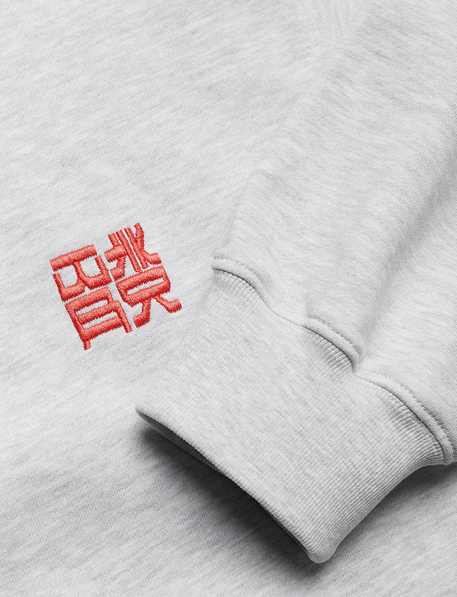 Woodbird - WBFranka HK Crew - sweatshirts - grey melange - 5