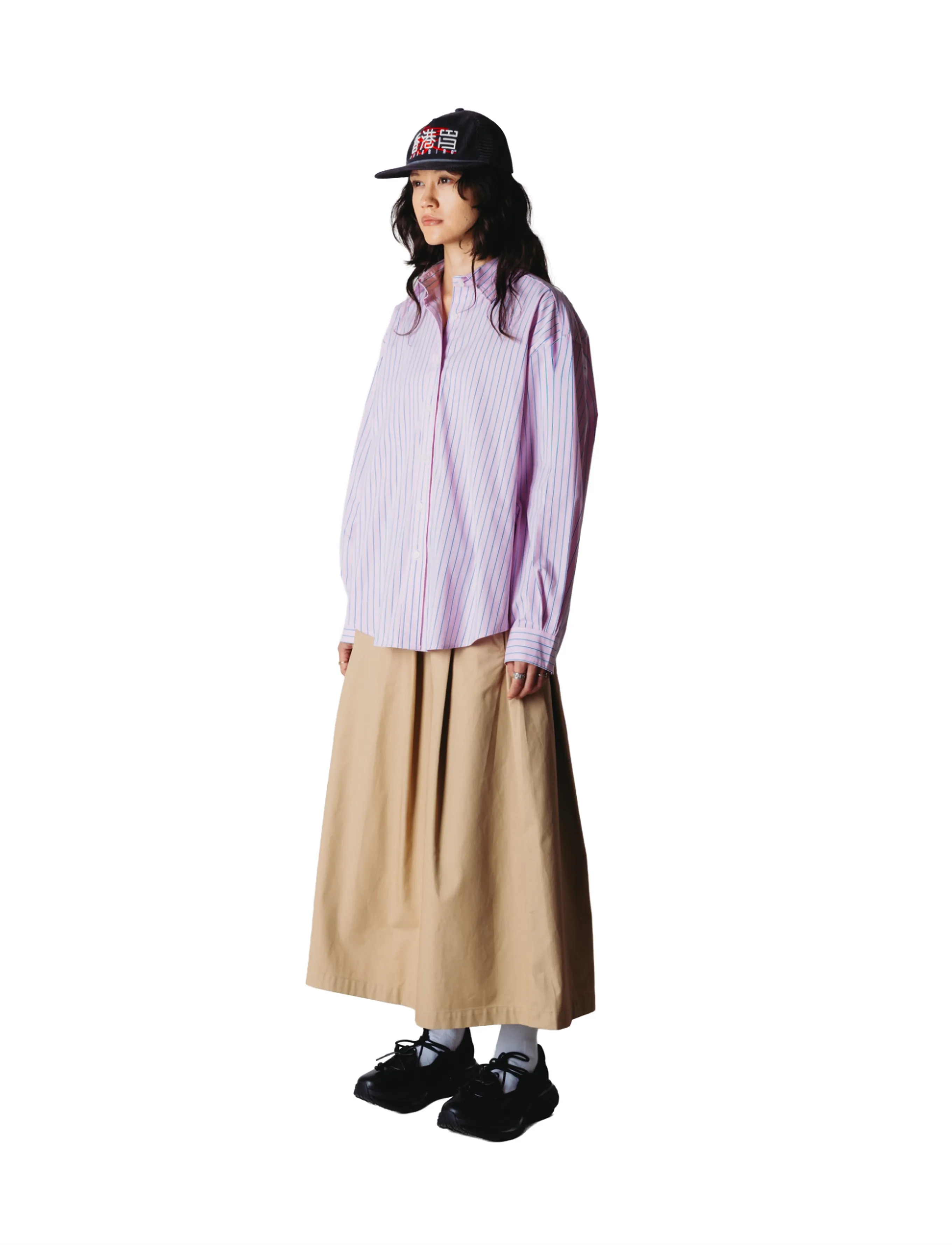 Woodbird - WBLiva Stripe Shirt - long-sleeved shirts - pink - 3