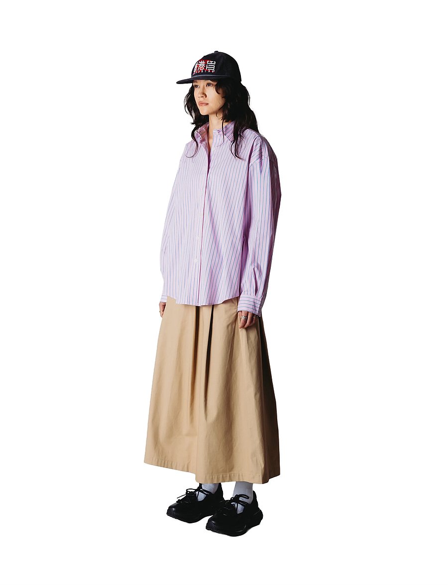 Woodbird - WBLiva Stripe Shirt - langärmlige hemden - pink - 3