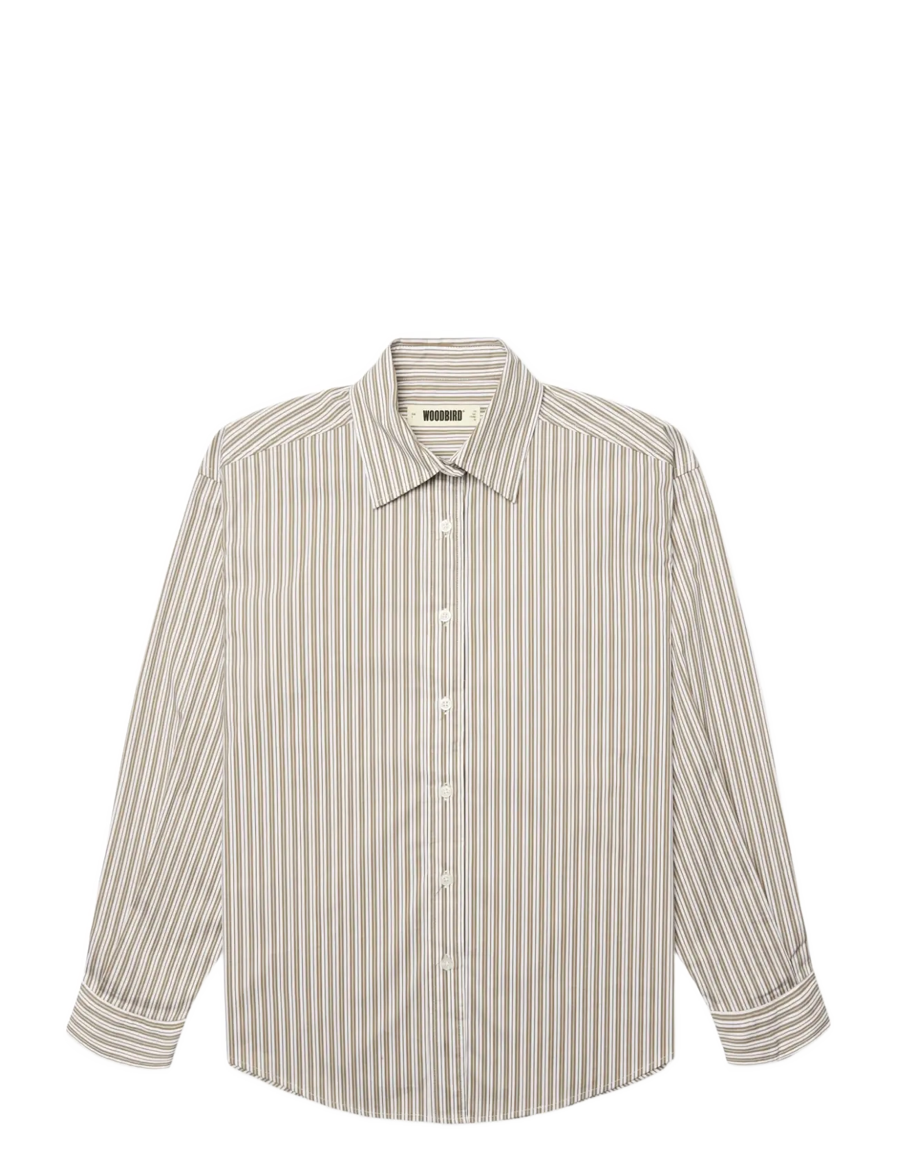 Woodbird WBLiva Stripe Shirt - Inspiration - TAUPE BROWN / brown