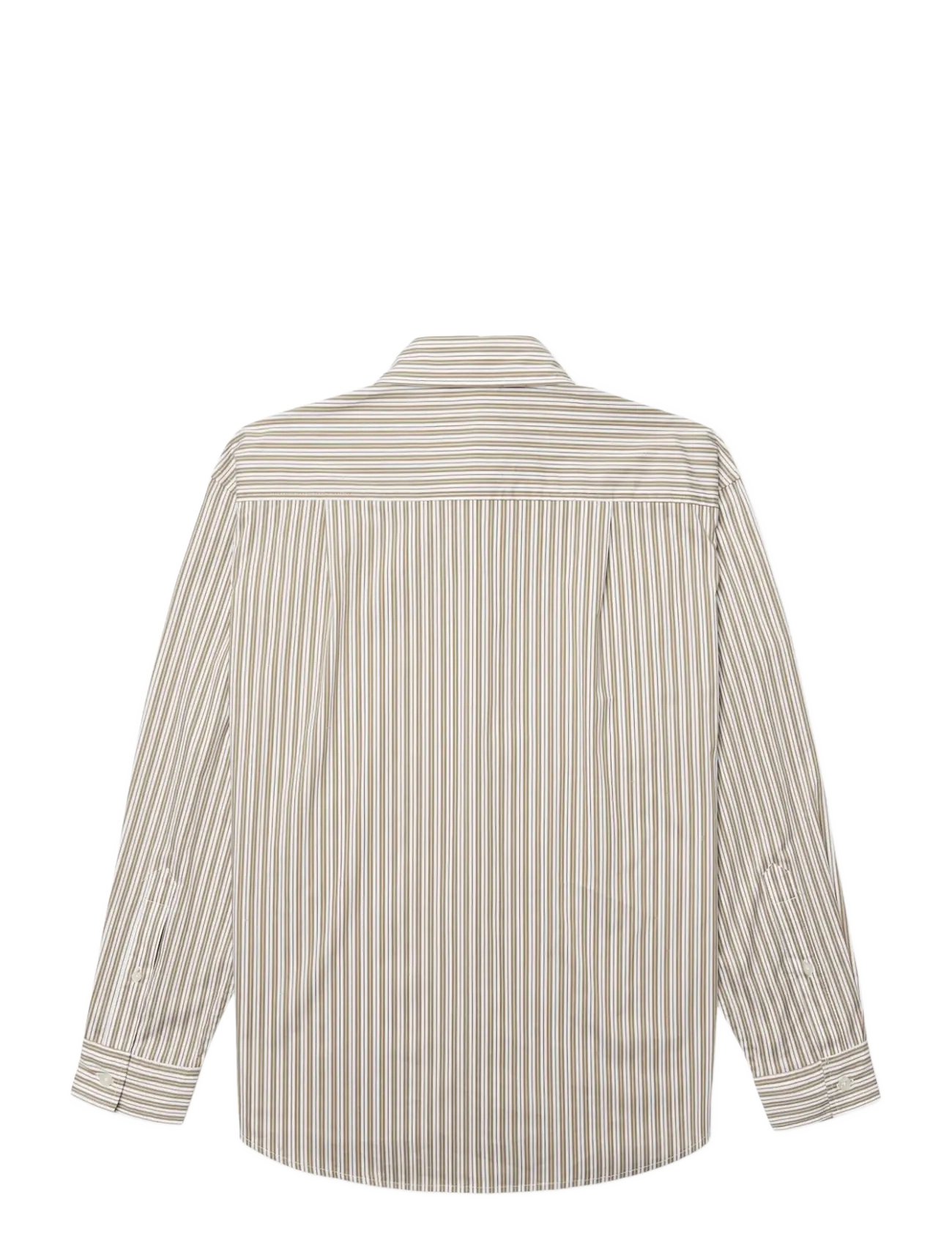 Woodbird - WBLiva Stripe Shirt - long-sleeved shirts - taupe brown - 2