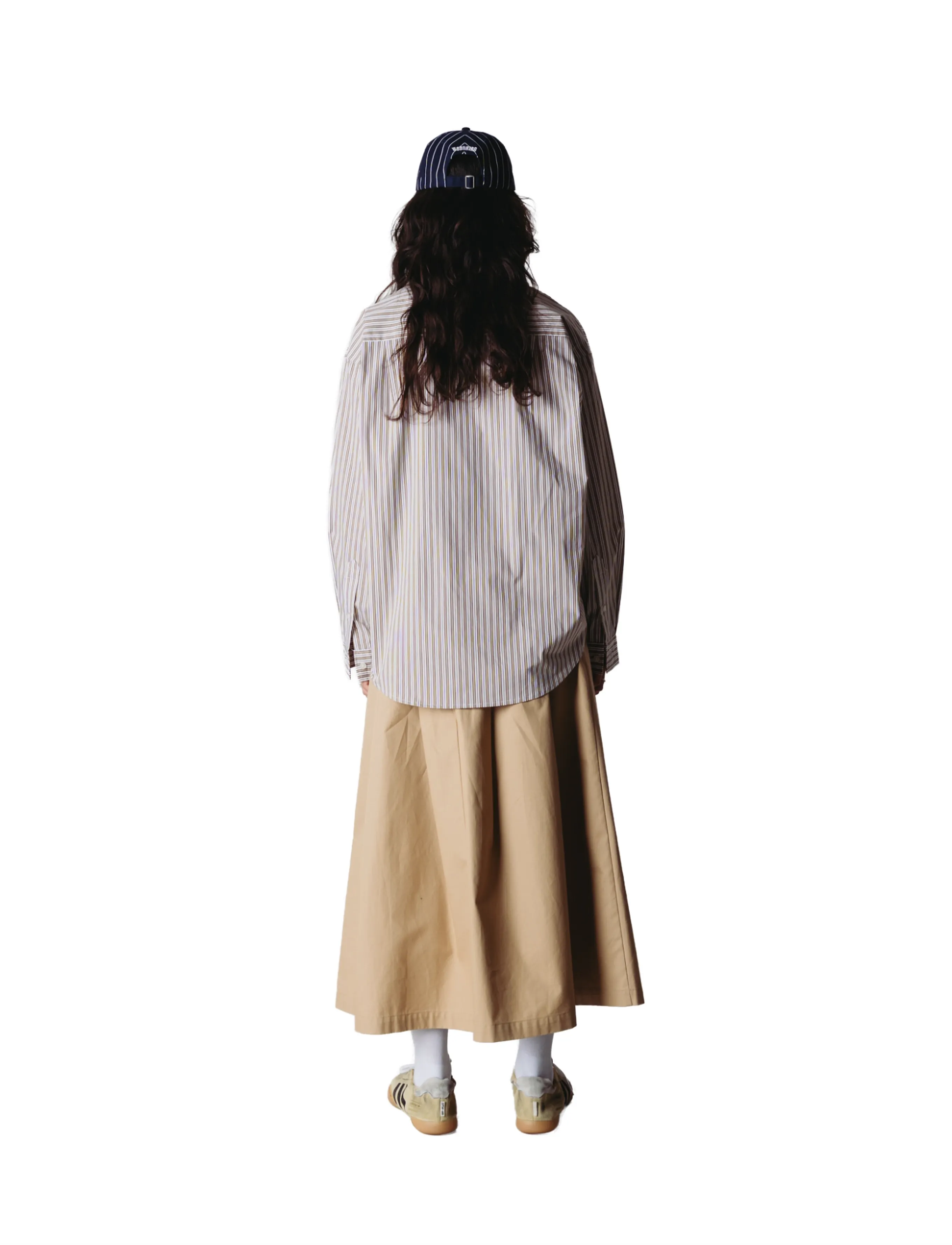Woodbird - WBLiva Stripe Shirt - long-sleeved shirts - taupe brown - 4