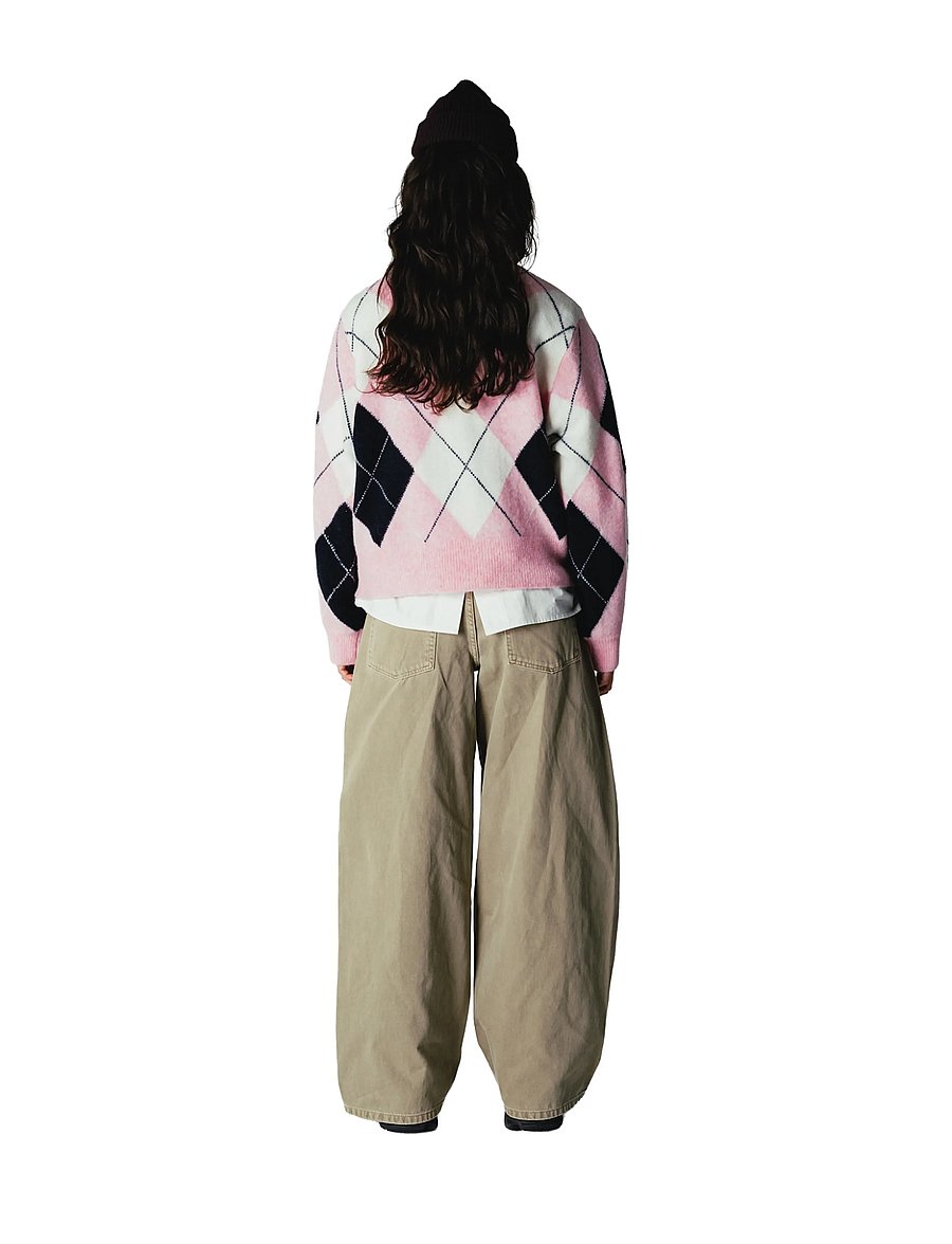 Woodbird - WBFen Argyle Cardigan - koftor - dusty violet-navy - 4