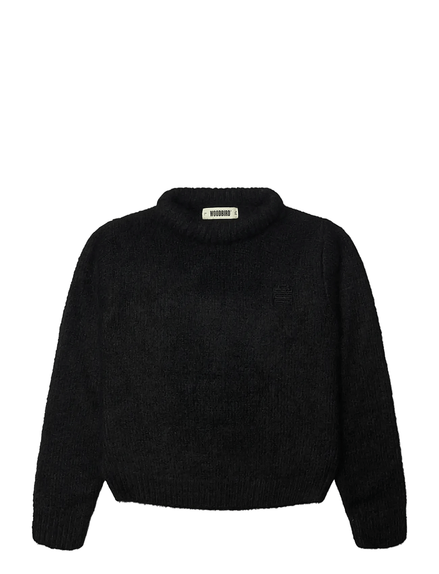 Woodbird - WBHua Fluffy Crew - pullover - black - 1
