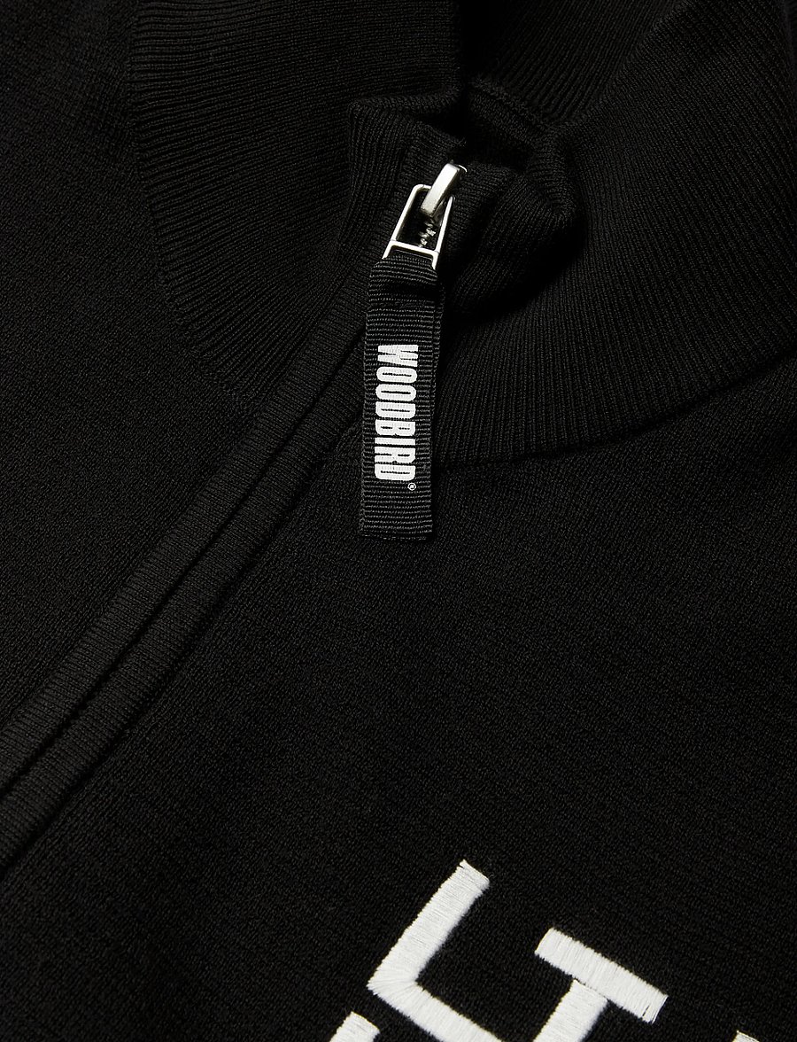 Woodbird - WBFang Full Zip Cardigan - strickjacken - black - 5
